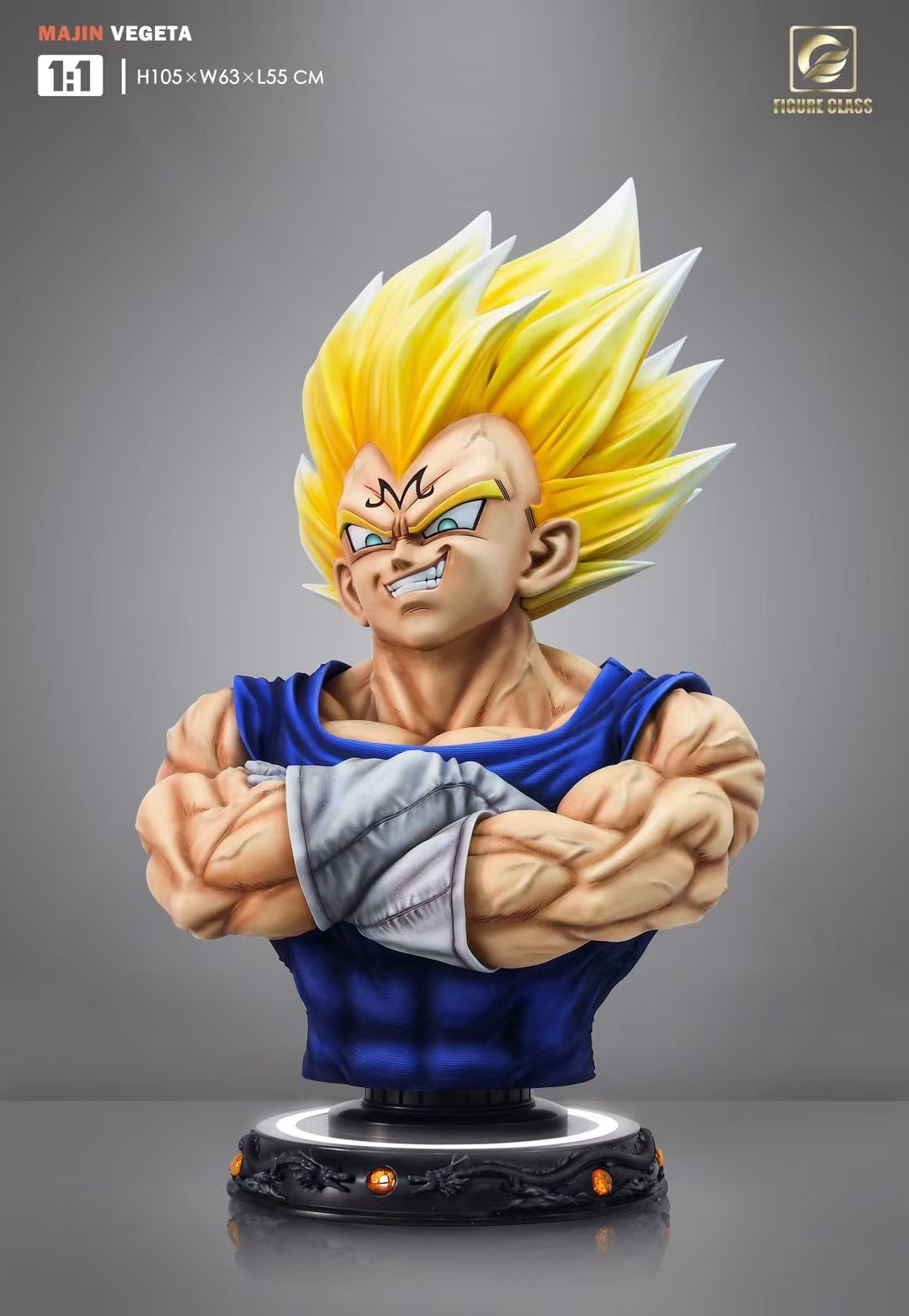 Figure Class - 1/1 Majin Vegeta Bust | 1/1 魔人贝吉塔 半身像