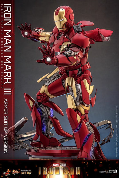 Hot Toys - Licensed Iron Man Mark 3 (Armor Suit Up Version) | 版权 钢铁侠Mark3 (着甲版)
