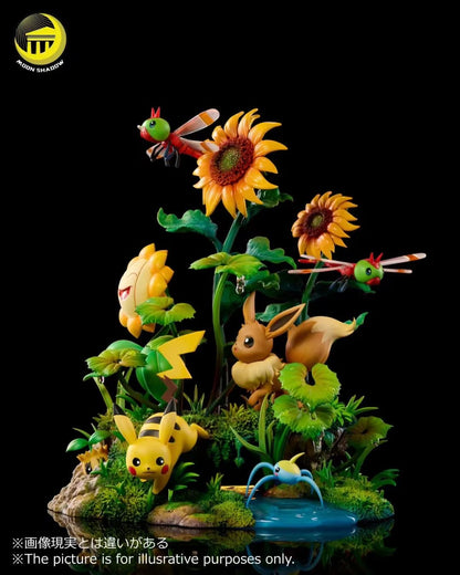 Moon Shadow Studio - Eevee & Pikachu (Natural Series) | 伊布&皮卡丘 (自然系列)