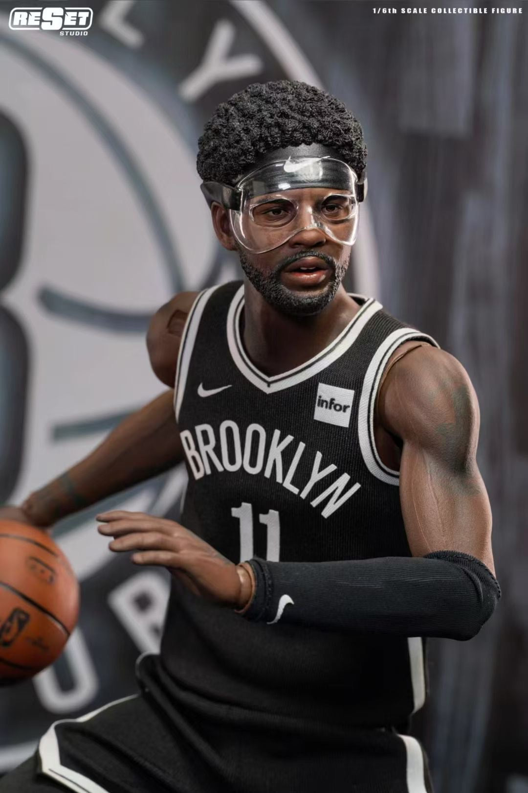Reset Studio - Brooklyn Nets Masked Kyrie Irving Action Figure | 篮网队面具欧文 可动兵人