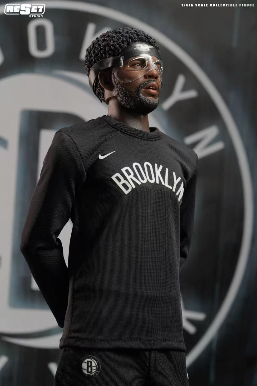 Reset Studio - Brooklyn Nets Masked Kyrie Irving Action Figure | 篮网队面具欧文 可动兵人
