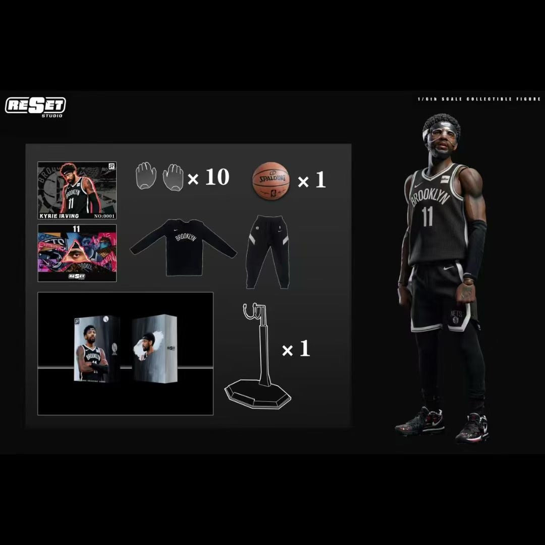 Reset Studio - Brooklyn Nets Masked Kyrie Irving Action Figure | 篮网队面具欧文 可动兵人