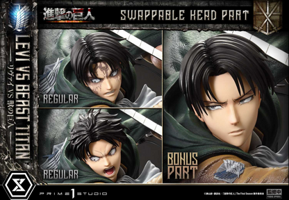 Prime1Studio - Levi Ackerman vs Beast Titan | 利威尔·阿克曼 vs 兽之巨人
