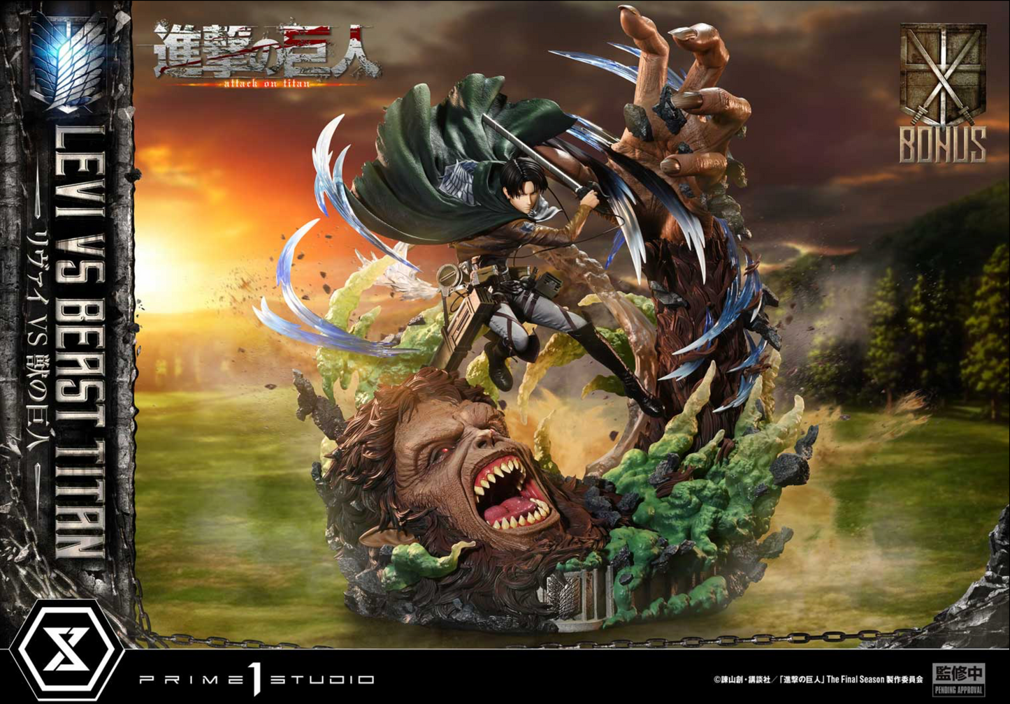 Prime1Studio - Levi Ackerman vs Beast Titan | 利威尔·阿克曼 vs 兽之巨人
