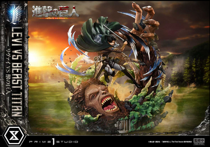 Prime1Studio - Levi Ackerman vs Beast Titan | 利威尔·阿克曼 vs 兽之巨人