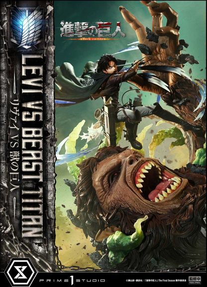 Prime1Studio - Levi Ackerman vs Beast Titan | 利威尔·阿克曼 vs 兽之巨人