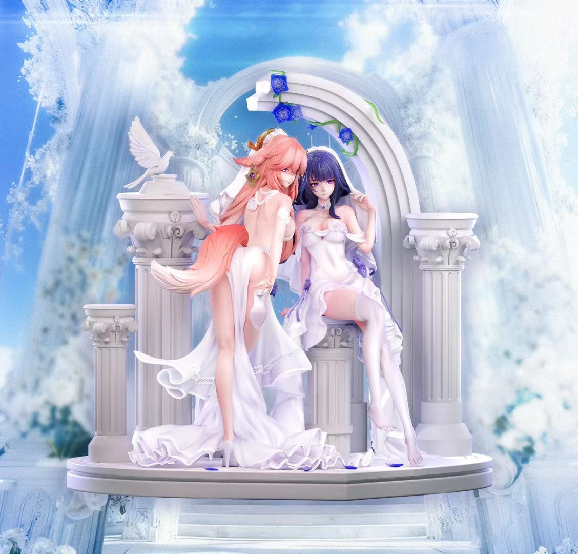 HaJiMi Studio - Genshin Impact Beelzebul & Yae Miko | 原神 雷电将军 & 八重神子