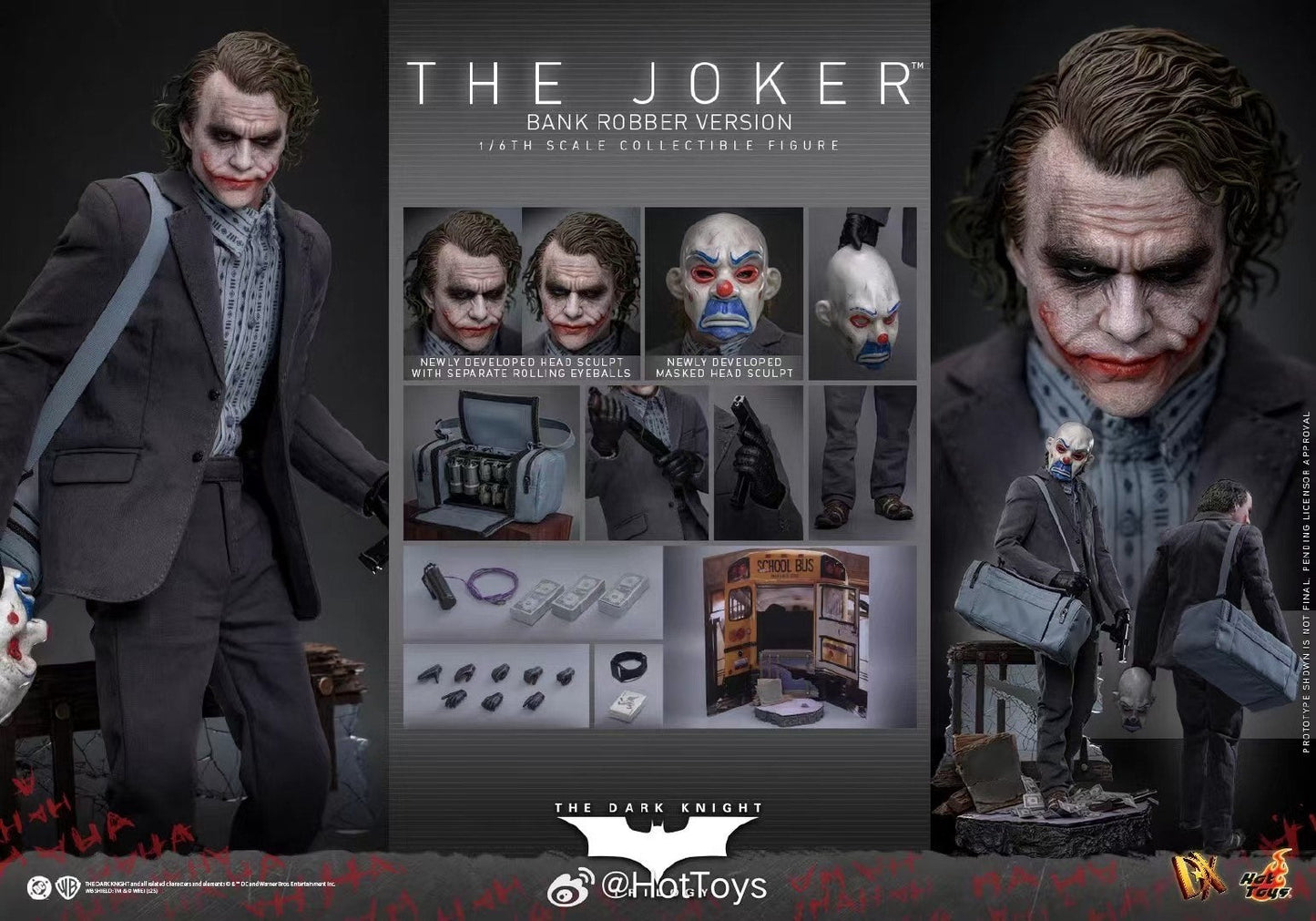 Hot Toys - Licensed The Dark Knight The Joker (Bank Robber Version) | 版权 蝙蝠侠黑暗骑士三部曲 小丑 (银行劫匪版)