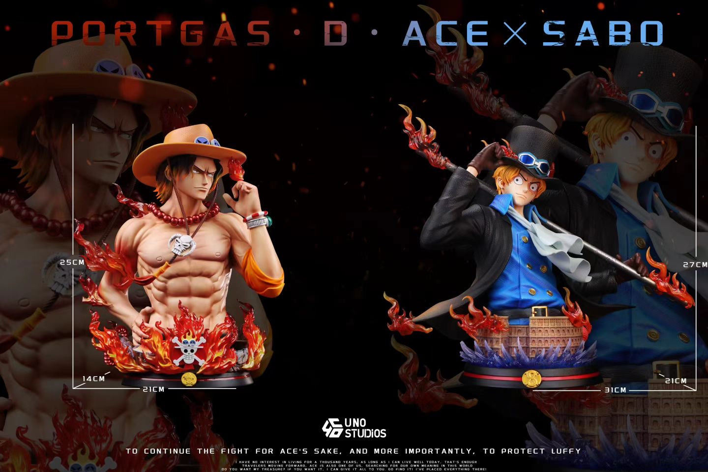UNO Studio - Sabo Desk Display Bust | 萨博桌摆件胸像– Dreamy-gk