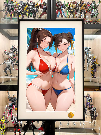 【Pre-sale】Decorative Painting of Mai Shiranui and ChunLi-XingKong Studio