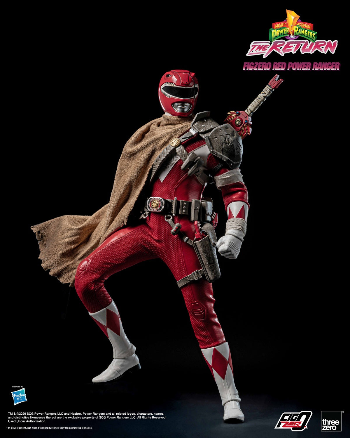 Threezero - Mighty Morphin Power Rangers: The Return FigZero 1/6 Red Power Ranger 3Z10200W0 (Licensed)