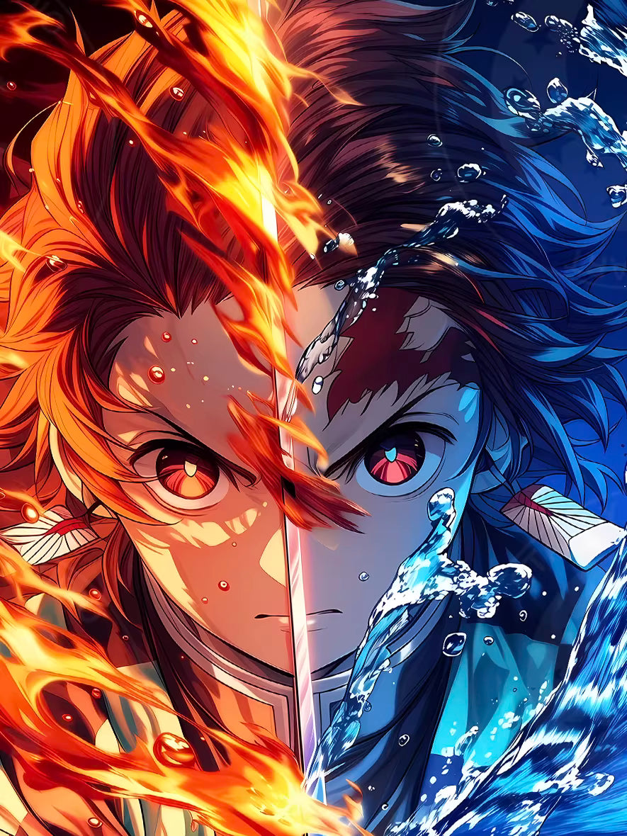 【Pre-sale】Decorative Painting of Water and Fire Kamado Tanjiro-XingKong Studio