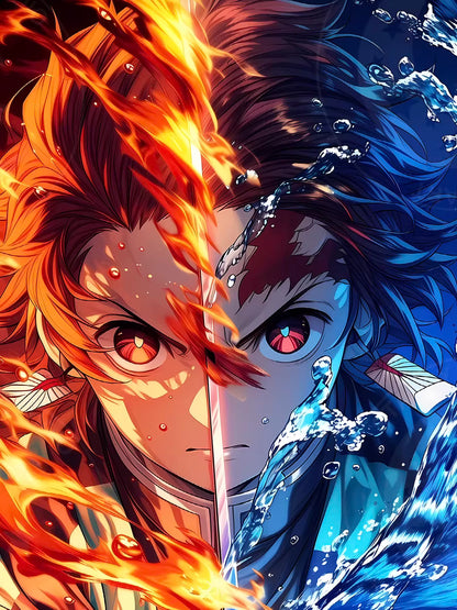 【Pre-sale】Decorative Painting of Water and Fire Kamado Tanjiro-XingKong Studio
