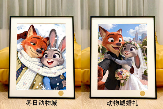 【Pre-sale】Decorative Painting of Wedding of Judy and Nick-XingKong Studio