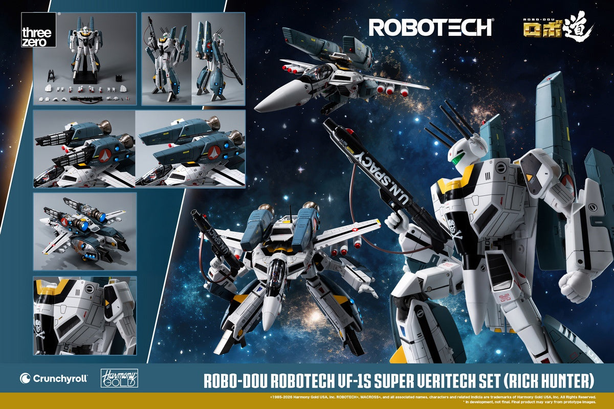 Threezero - ROBOTECH ROBO-DOU ROBOTECH VF-1S Super Veritech Set (RICK HUNTER) 3Z03070W0 (Licensed)