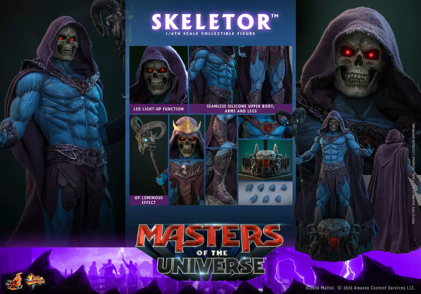 【Pre-sale】1/6 Scale MMS889 Masters of the Universe Skeletor-HotToys Studio