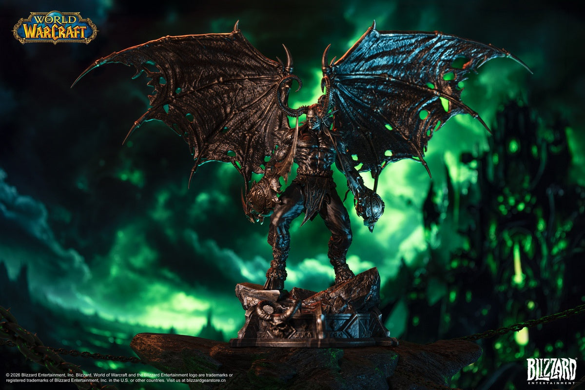 Blizzard Entertainment - World of Warcraft Illidan Stormrage Bronze Collector's Edition Statue BLZ013 (Licensed)