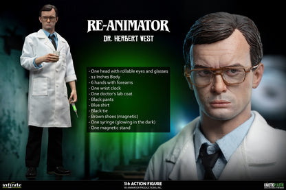 Infinite Statue - RE-ANIMATOR DOCTOR HERBERT WEST 1/6 ACTION FIGURE (Licensed)