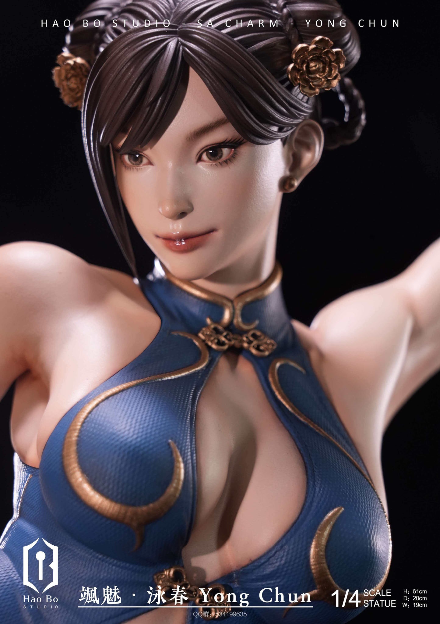 HAO BO Studio - Chun-Li Sa Charm Yong Chun Street Fighter  1/4 Scale Statue(GK)