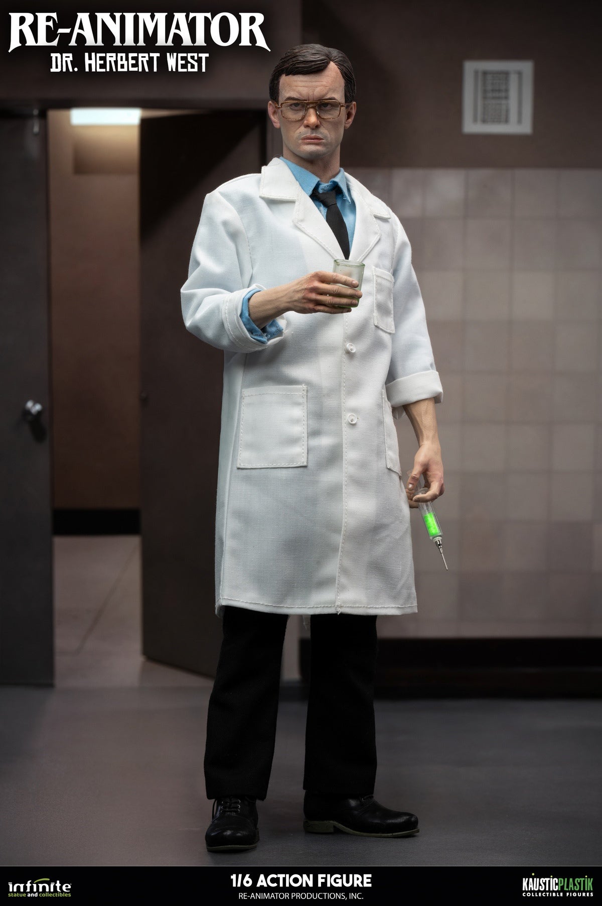 Infinite Statue - RE-ANIMATOR DOCTOR HERBERT WEST 1/6 ACTION FIGURE (Licensed)