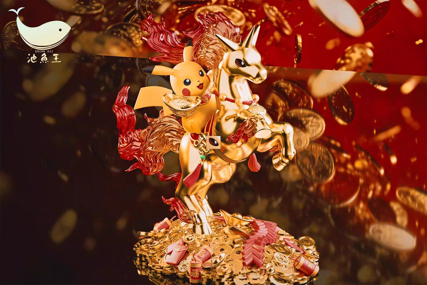 【Pre-sale】Pikachu Riding Horse-Shima Aji Studio