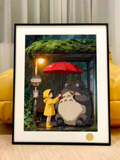 【Pre-sale】Decorative Painting of Rainy Night Totoro-XingKong Studio