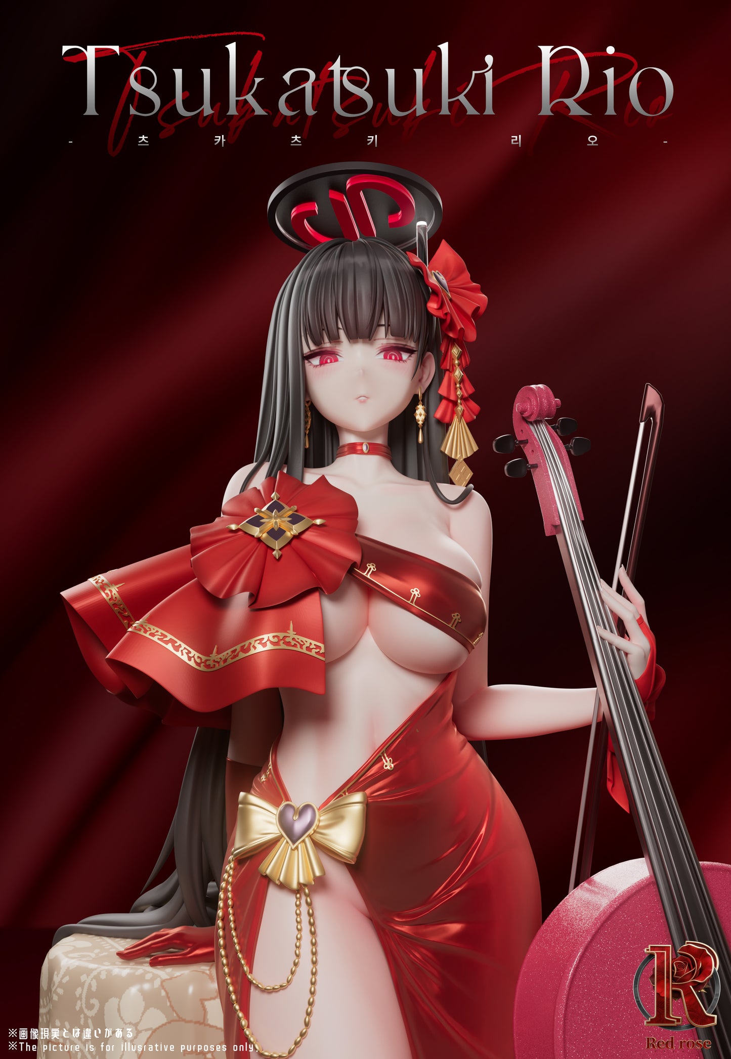 【Pre-sale】1/6 Scale Tsukatsuki Rio-Blue Archive-Red Rose Studio