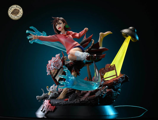 【Pre-sale】1/6 Scale Momo and Okarun with LED-Spellbook Collectibles Studio