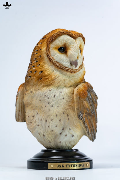 JXK - Barn Owl Head Sculpture SA005 (Licensed)