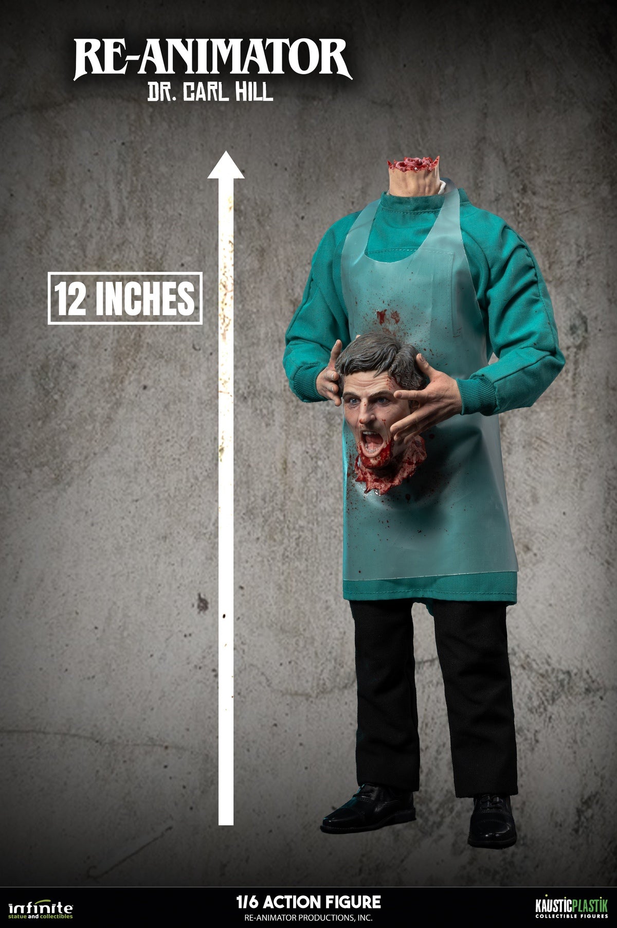 Infinite Statue - RE-ANIMATOR DOCTOR CARL HILL 1/6 ACTION FIGURE (Licensed)