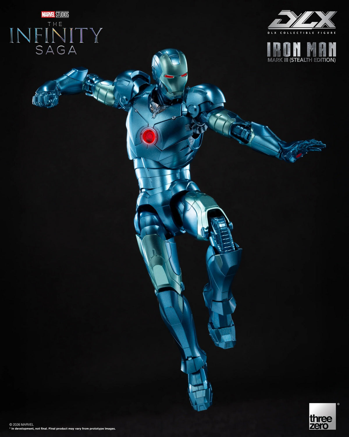 Threezero - Marvel Studios: The Infinity Saga DLX Iron Man Mark 3 (Stealth Edition) 3Z09220C0 (Licensed)