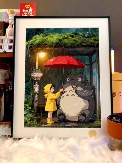 【Pre-sale】Decorative Painting of Rainy Night Totoro-XingKong Studio