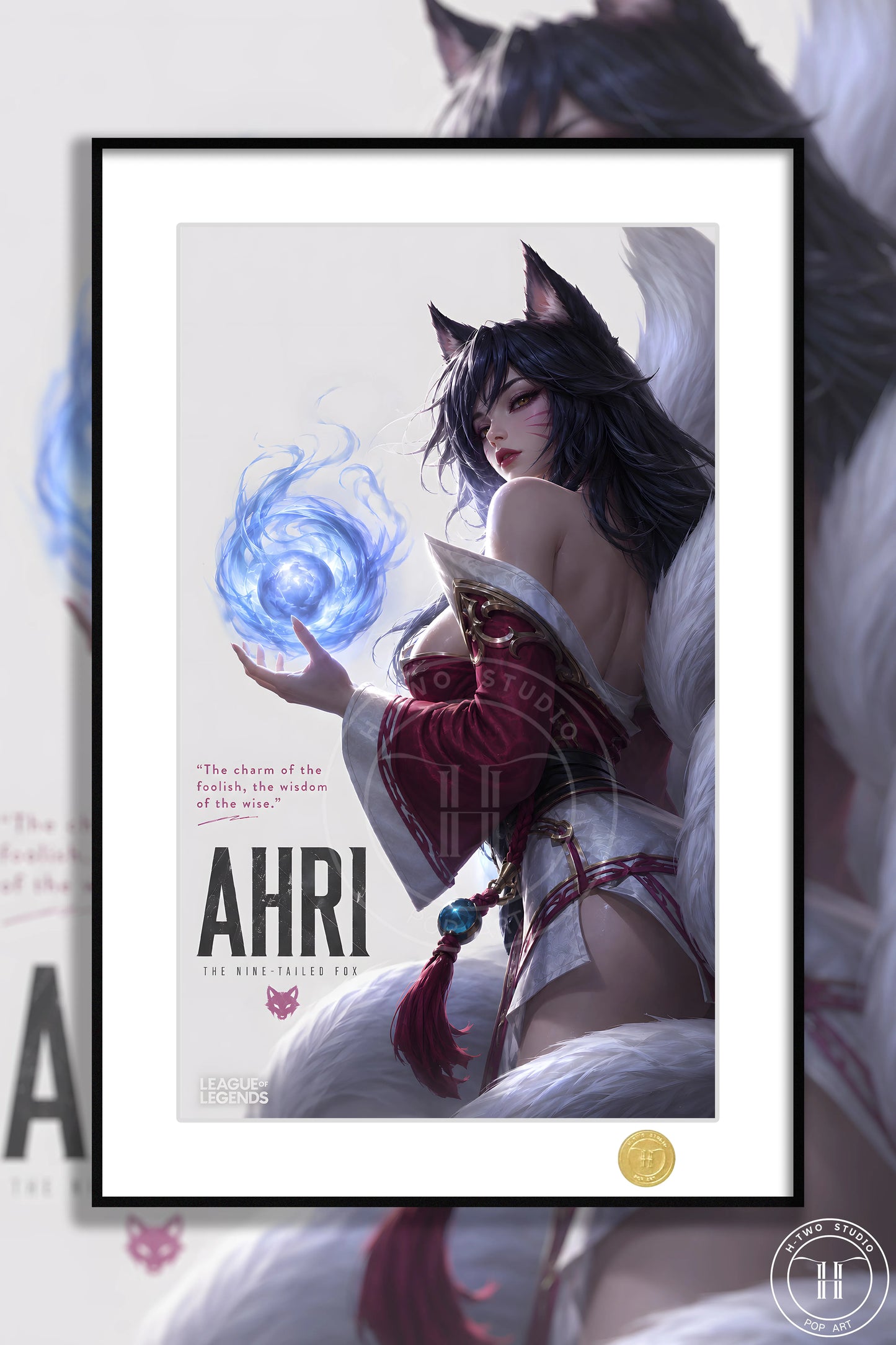 【Pre-sale】Decorative Painting of Ahri-League of Legends-H2 Studio