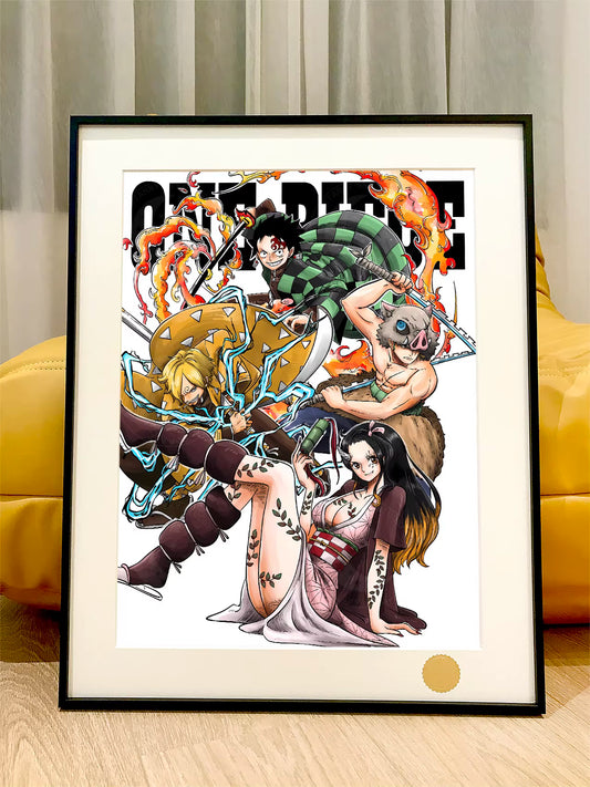 【Pre-sale】Decorative Painting of One Piece Style Demon Slayer-XingKong Studio