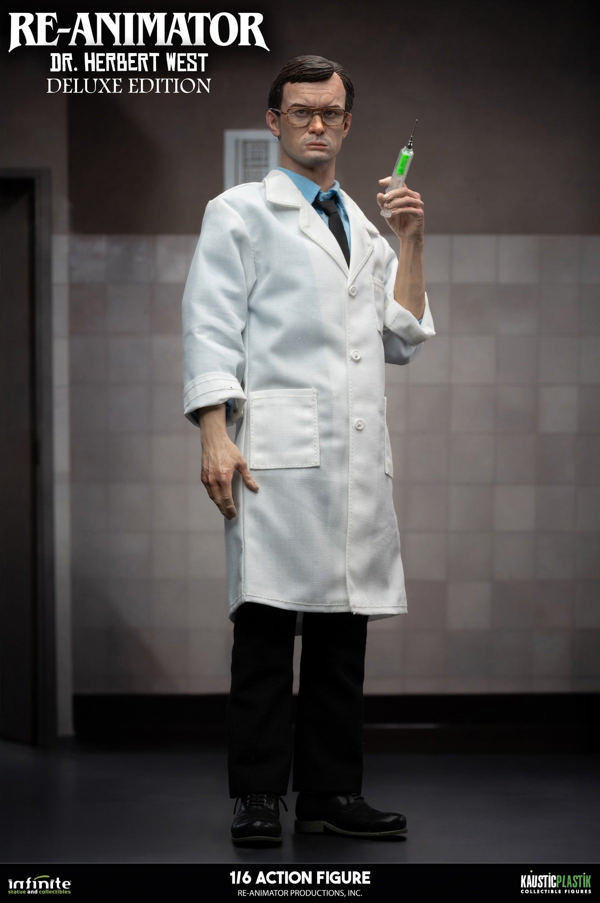 Infinite Statue - RE-ANIMATOR DOCTOR HERBERT WEST 1/6 ACTION FIGURE (Licensed)