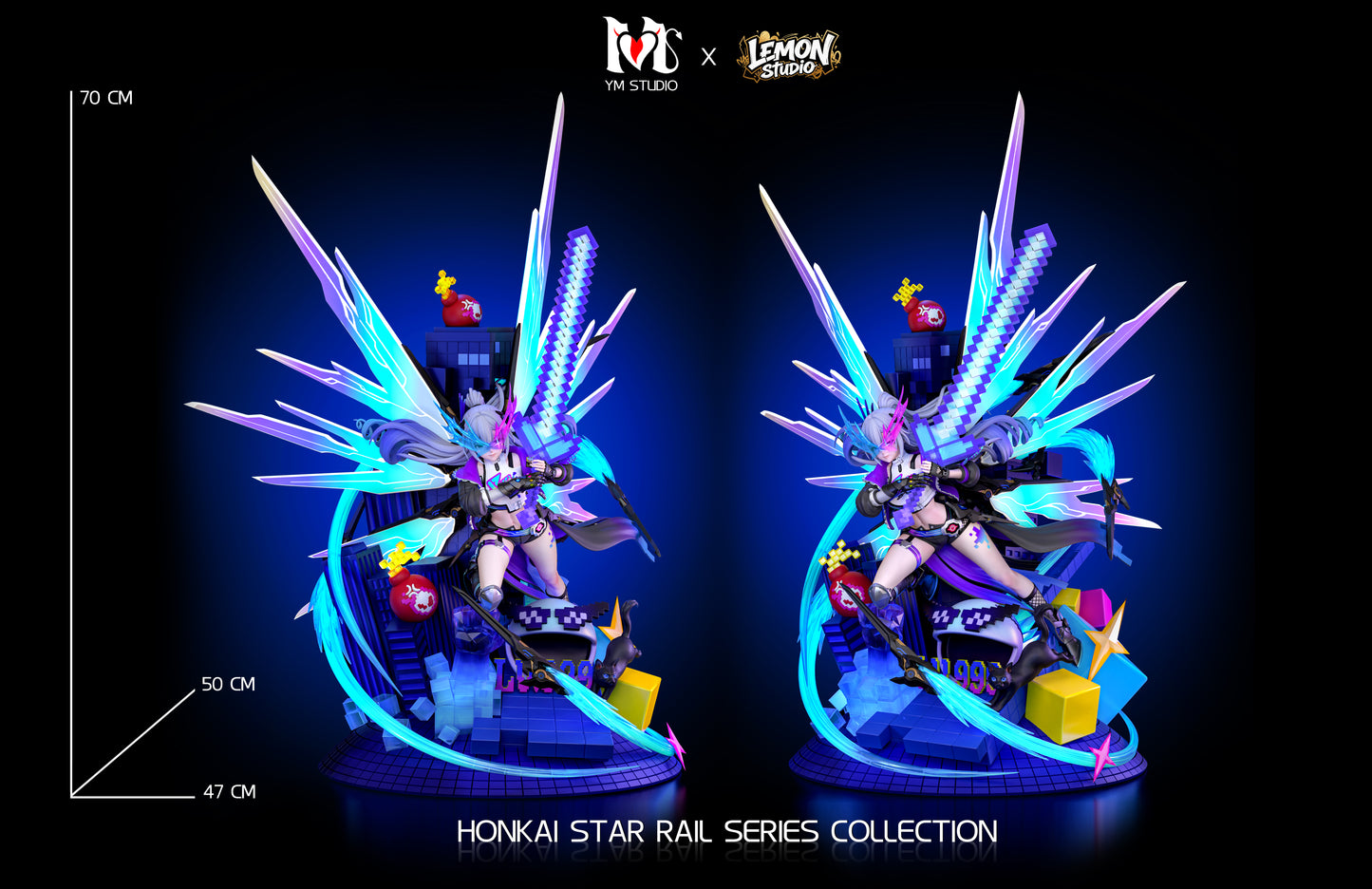 【Pre-sale】1/4 Scale Silver Wolf-Honkai: Star Rail-YM Studio x Lemon Studio