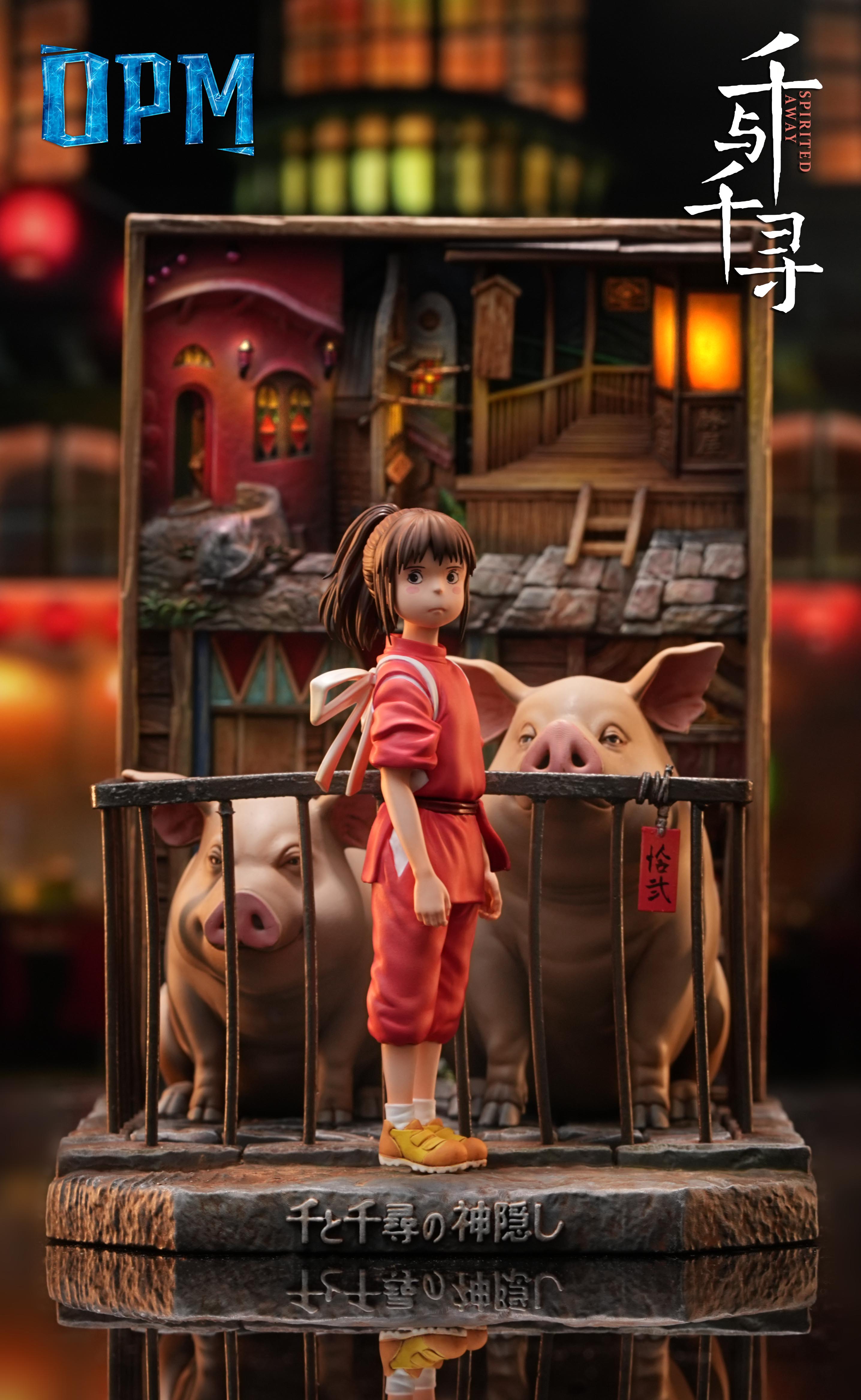 chihiroさま Chihiro x Lin Spirited Away Figure | Resin & Walnut Wood