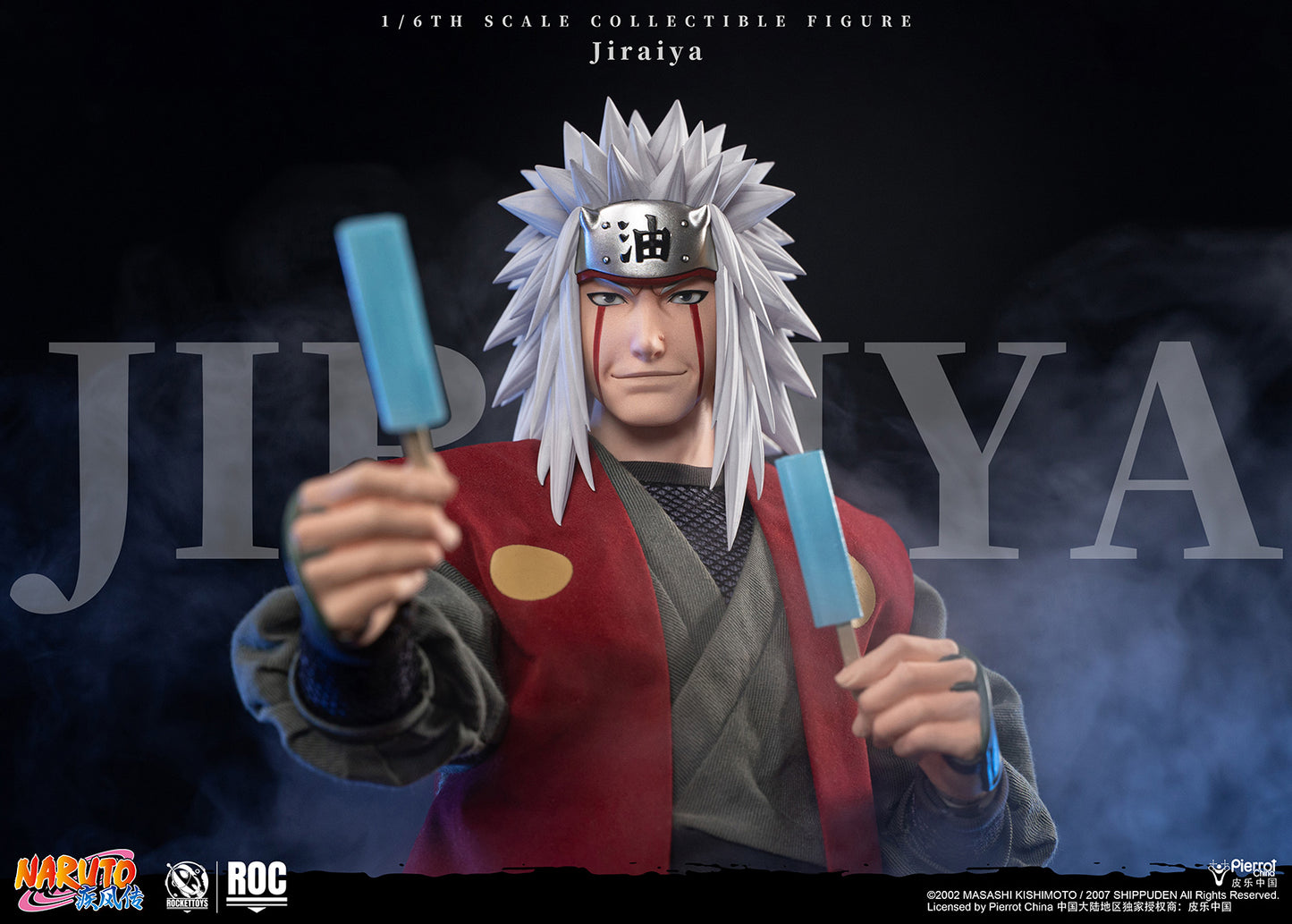 ROCKETTOYS Studio - Shippuden Jiraiya 1/6 Scale Action Figure ROC-019 No. ROC-020 (Licensed)