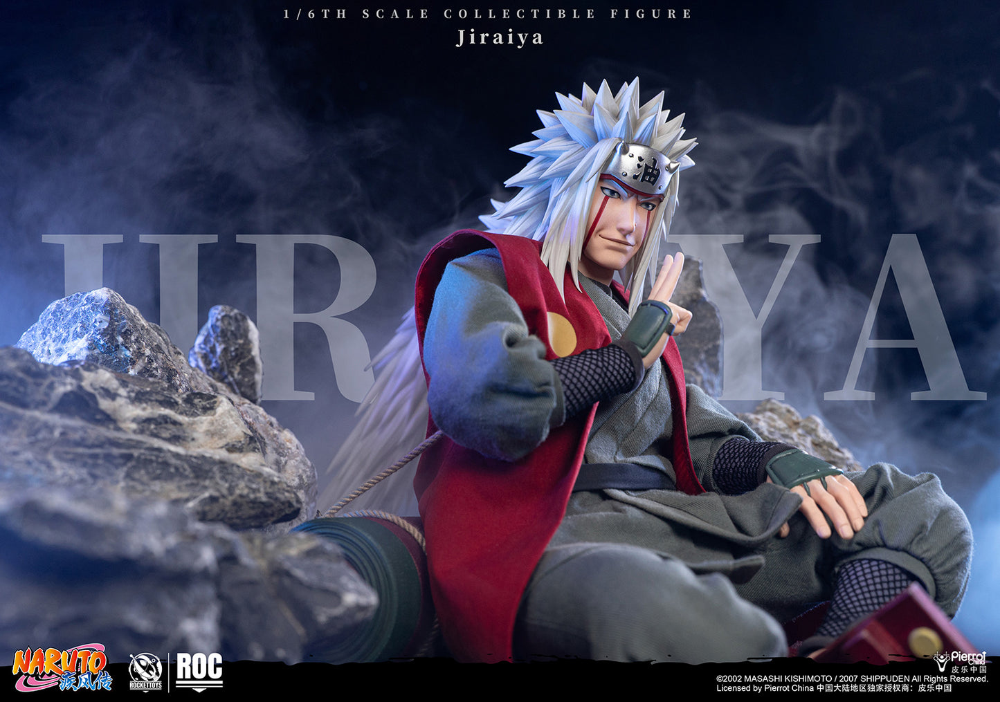ROCKETTOYS Studio - Shippuden Jiraiya 1/6 Scale Action Figure ROC-019 No. ROC-020 (Licensed)