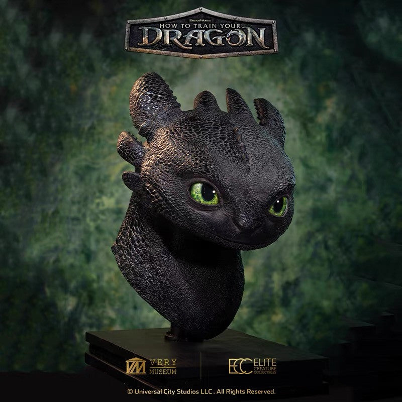 【Pre-sale】1/1 Scale Bust of Toothless Licensed-How to Train Your Dragon-Elite Creature Collectibles Studio