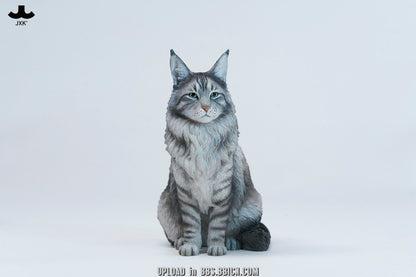 JXK - Sitting upright Maine Coon cat JXK364 (Licensed)