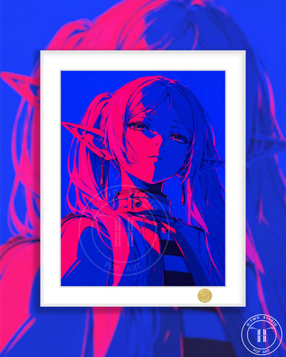 【Pre-sale】Decorative Painting of Cyberpunk Frieren-Frieren at the Funeral-H2 Studio