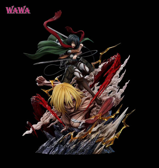 【Pre-sale】Mikasa Ackerman and Female Titan-WAWA Studio
