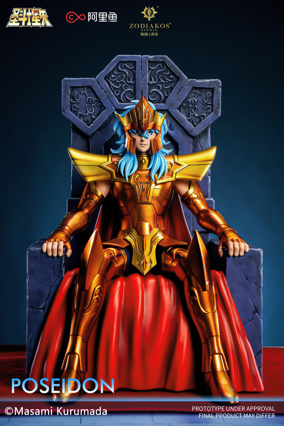 【Pre-sale】1/6 Scale Poseidon with LED Licensed-Saint Seiya-Zodiakos Studio