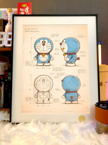 【Pre-sale】Decorative Painting of Design Draft of Doraemon-XingKong Studio