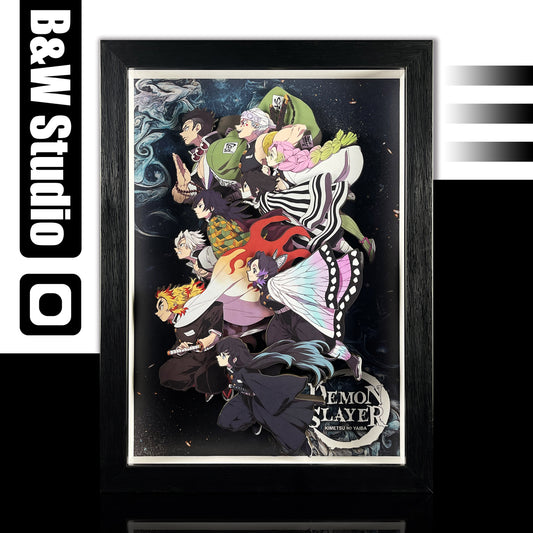 【Pre-sale】KKNM-004 Decorative Painting of Nine Hashiras-Black and White Studio