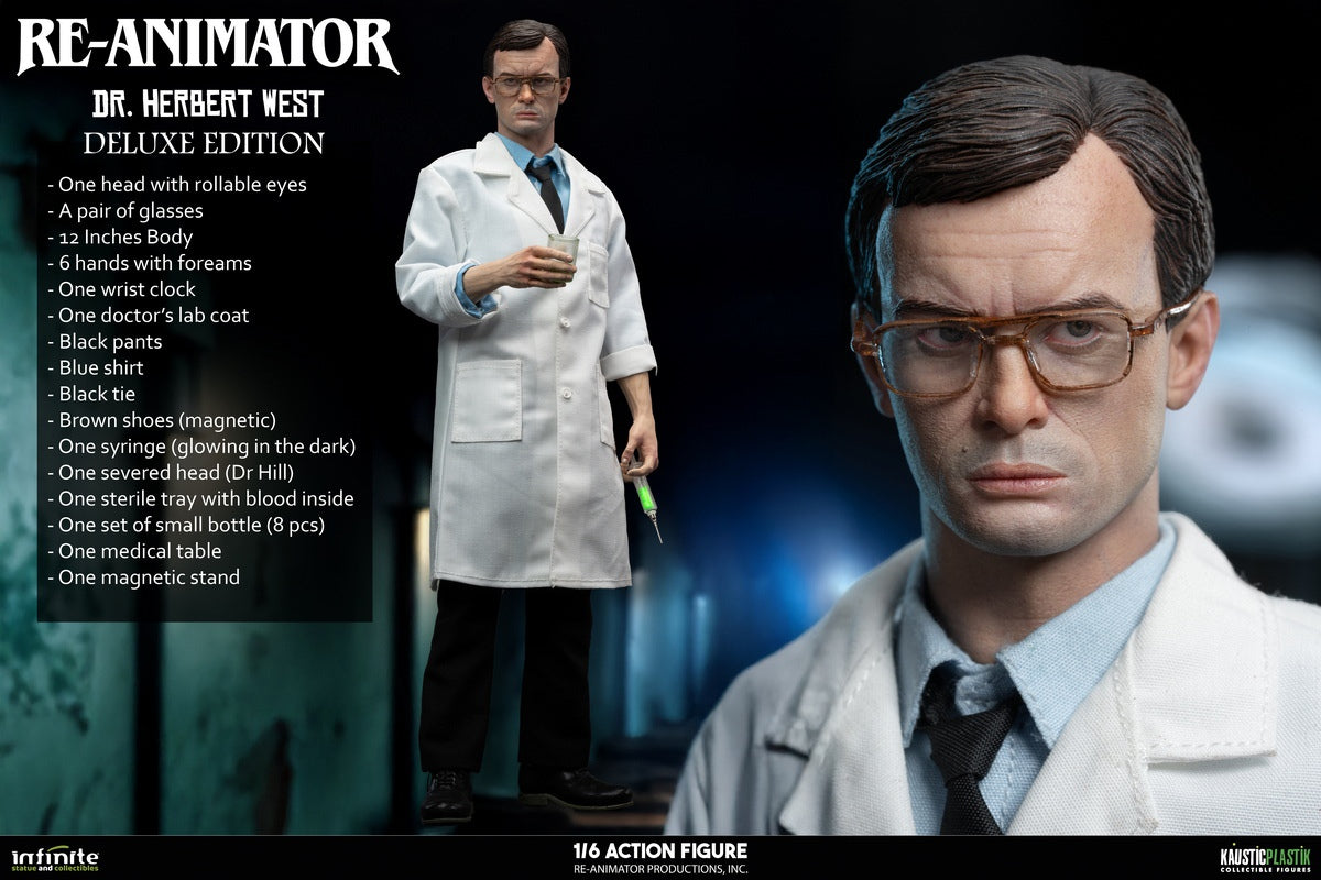 Infinite Statue - RE-ANIMATOR DOCTOR HERBERT WEST 1/6 ACTION FIGURE (Licensed)