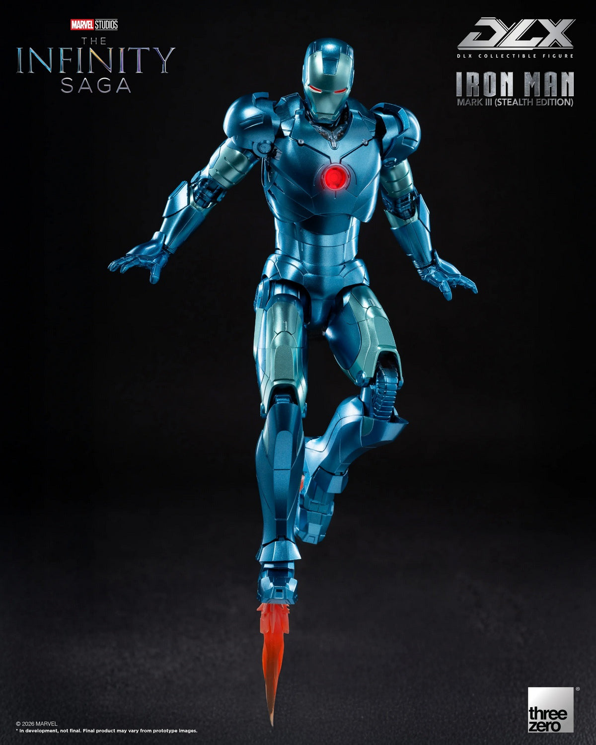 Threezero - Marvel Studios: The Infinity Saga DLX Iron Man Mark 3 (Stealth Edition) 3Z09220C0 (Licensed)