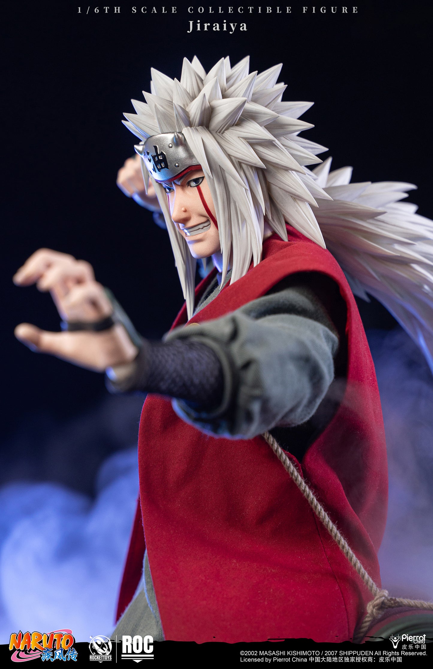 ROCKETTOYS Studio - Shippuden Jiraiya 1/6 Scale Action Figure ROC-019 No. ROC-020 (Licensed)