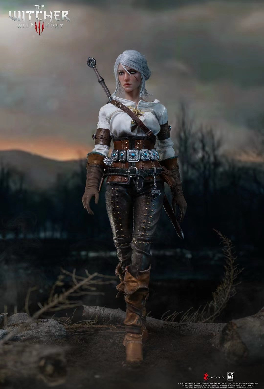 PureArts - Licensed The Witcher 3: Wild Hunt Ciri of Cintra 1/6 Scale Articulated Figure | 版权 巫师3: 狂猎 希里1/6可动关节人偶